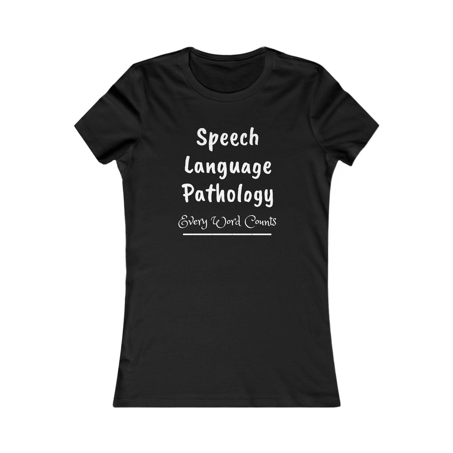 Women's Speech Language Pathologist SLP Soft Classic Favorite Short Sleeve T-Shirt Tee